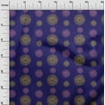 thumbnail image 2 of oneOone Organic Cotton Voile Fabric Spiral & Floral Block Print Fabric By Yard 42 Inch Wide, 2 of 4