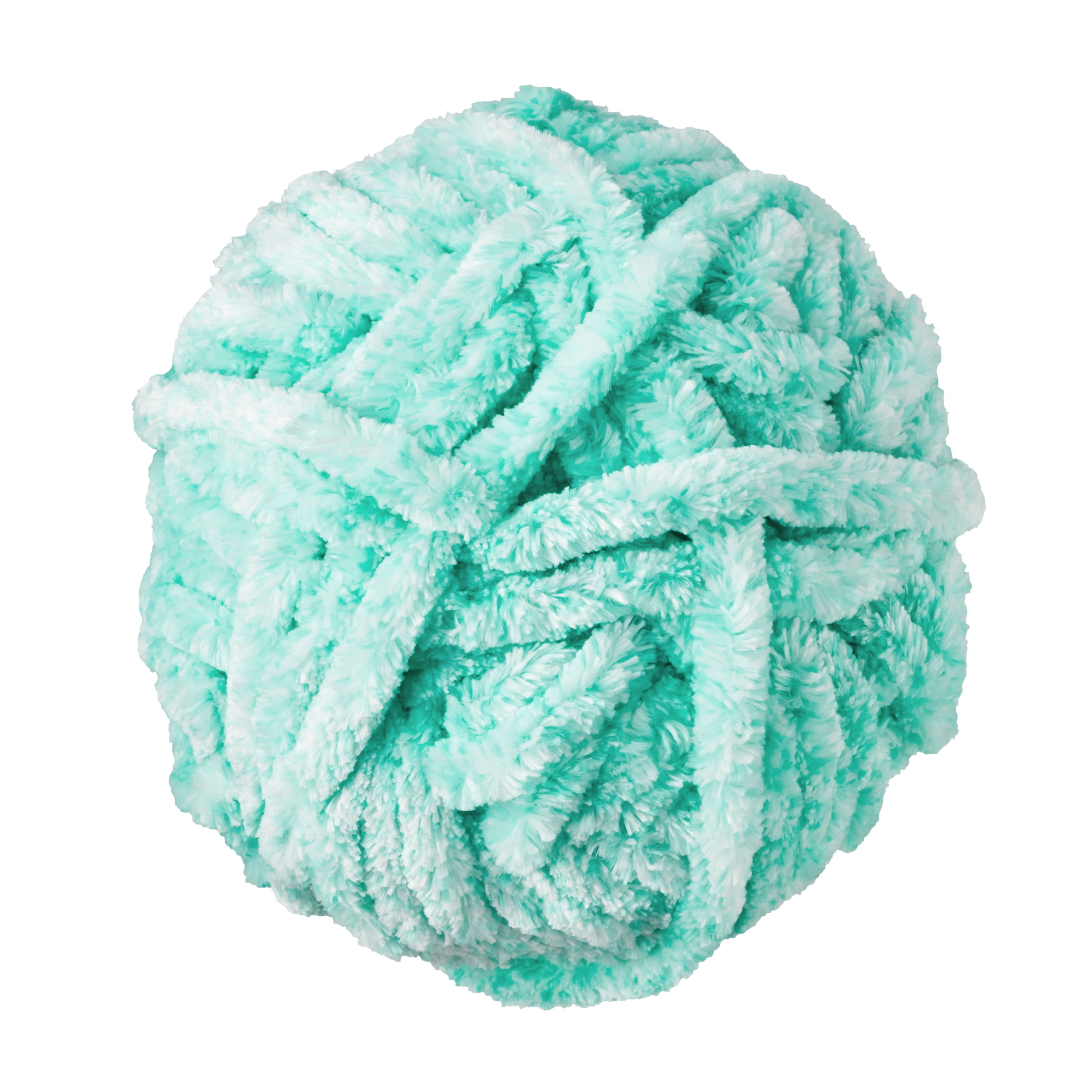 The Pioneer Woman 96 yd Super Bulky Tonal Velvet Yarn, 100% Polyester, Mint
