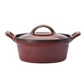 thumbnail image 1 of Oneida L6753074675 8 oz Rustic Crimson Porcelain Casserole Dish  White, 1 of 1