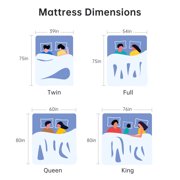 Babyqueen Queen Mattress 10 inch Cooling Gel Memory Foam Mattress in a Box, Edge Support & Motion Isolation, Certipur-US Certified