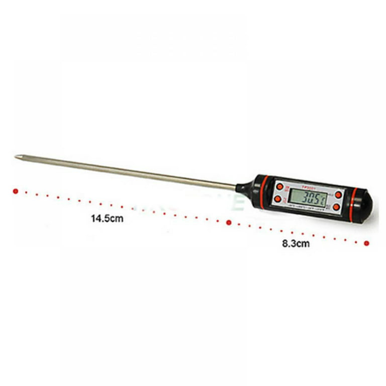 JMMO Instant Read Digital Meat Thermometer For Food,Bread Baking,Water And  Liquid,Waterproof And Long Probe With Meat Temp Guide For Cooking