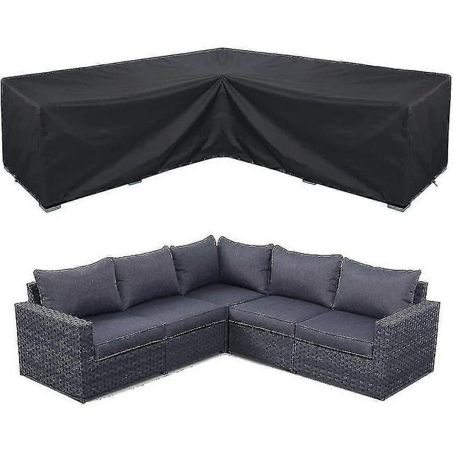Corner Sofa Cover Waterproof Garden Furniture Set Cover Outdoor Sectional Furniture Cover