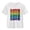 White, variant on Kids Love Rainbow T-Shirt | Girls Short Sleeve Cotton Casual Top with Positive Slogan Blue,Size 7 T