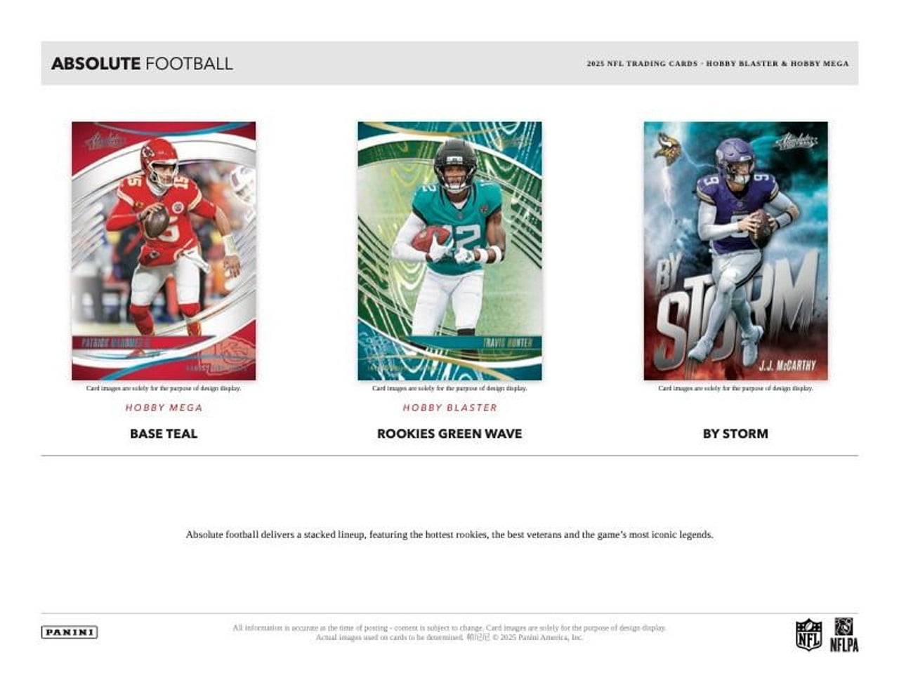 Panini 2025 Absolute Football Hobby Mega Box