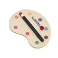 thumbnail image 1 of Paleta artística de madera para muebles de casa de muñecas en miniatura con pintura, 1 of 3