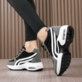 thumbnail image 3 of Women's Platform Sneakers Wedges  Lace Up Shoes Increase Fashion Sneakers for Womens Girls, 3 of 7