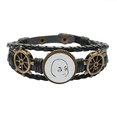 thumbnail image 1 of Mira en serio negro patron de  Pulsera marina tejida en cuero, 1 of 4