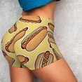 thumbnail image 5 of Yiaed Hot Dogs Print Women's Athletic Shorts Running Shorts Sporty Short High Waisted Elastic Workout Shorts for Yoga Gym Running & Sports -XX-Large, 5 of 8