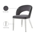 thumbnail image 2 of Meridian Furniture Roberto Grey Velvet Dining Chair, 2 of 5