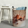 thumbnail image 6 of Gaeub Coffee Beans Chocolate Splash Dirty Clothes Storage Basket, Toy Storage Bin for Storing Clothing, Diapers, Toys-, 6 of 6
