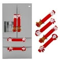 thumbnail image 2 of 4 Pcs Housses Protectrices de Poignée de Four à Micro-Ondes de Noël Xmas pour Réfrigérateur Cuisine Réfrigérateur Poignée de Porte Gants, 2 of 4