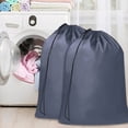 thumbnail image 4 of 2 Pcs Large Laundry Bags Laundry Bags with Drawstring Extra Capacity Laundry Bags for Dirty Clothes Travel Laundry Bags Heavy Duty Laundry Bags Foldable Srorage Bags 43x23.62Inch Grey DIY, 4 of 7