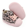 thumbnail image 4 of Shenmeida 1Pair Baby Girls Boys Leopard Print Soft Sneakers Soft Sole High-Top Ankle Infant for Daily Wear, 4 of 8