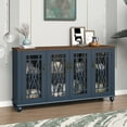 thumbnail image 2 of FESTIVO 63" Vintage Style Wood Kitchen Accent Buffet Sideboard Cabinet - Navy, 2 of 5