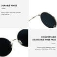 thumbnail image 5 of 2 Pack Vintage Round Sunglasses for Men and Women UV400 Protection Outdoor Shades with Gold+Rose Gold +2.25 Magnification Frame, 5 of 5
