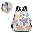 thumbnail image 5 of FORMRS Women's Travel Backpack Purse Anti-Theft Hidden Pockets Casual Shoulder Bag, Blue Retro Flower, 5 of 7