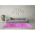 thumbnail image 3 of Ahgly Company Indoor Round Abstract Purple Modern Area Rugs, 5' Round, 3 of 4