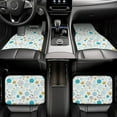 thumbnail image 7 of Pofeuu Gold Stars Blue Dots Pattern Print Car Foot Mat Set of 4 Pieces - All-Weather Full Set Floor Mats for Cars Trucks SUVs, 7 of 7