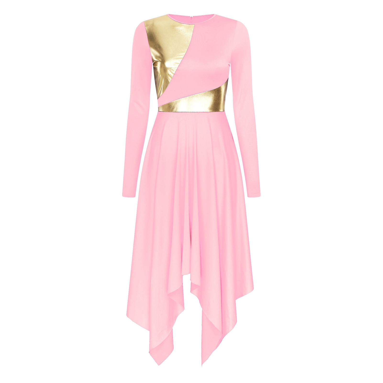 Church Lady Costume FEESHOW Women Metallic Patchwork Overlay ...