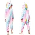 thumbnail image 1 of Pijama HQFURS de franela 4T con forma de unicornio y animal, 1 of 6