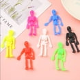 thumbnail image 6 of Glow in The Dark Toys Skeleton, Stretchy Squeeze Relaxation, Silicone Sensory Party Favors, Halloween Event Giveaways, 3 Pc, 6 of 8
