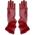 thumbnail image 2 of Dalrosia Sheer Tulle Gloves for Women Long Mesh Wedding Gloves Elbow Length Opera Party Red Black White Gloves, 2 of 4