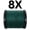 X8 Moss Green, variant on Reaction Tackle X8 8-Strand Braided Fishing Line – Super Strong Abrasion-Resistant PE Braid – Long Cast, Zero Stretch – Freshwater & Saltwater - Aqua Camo - 100LB / 1000yd