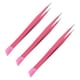 thumbnail image 4 of Pinzas de uñas multiusos de 3 piezas Pinzas de gel de sílice de dos cabezas en relieve rosa, 4 of 5