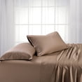 thumbnail image 1 of Royal Hotel Bedding ABRIPEDIC Pillowcases, Viscose from Bamboo, Pillowcases Set 600 Thread Count, Silky Soft Pillowcases, Viscose from Bamboo, 2PC Pillow Cases, Standard Size, Taupe, 1 of 3