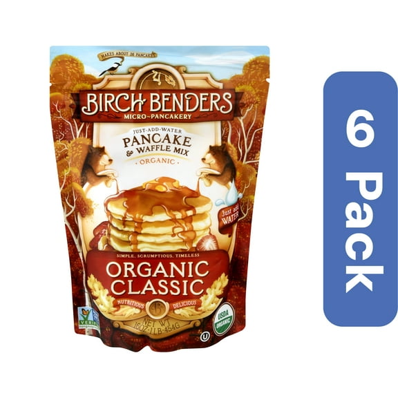Birch Benders Pancake Mix Just Add Water Classic 16 oz (Pack Of 6)