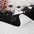 thumbnail image 5 of Erosebridal Splatter Baseball Quilt Full, Eat Sleep Sports Icon Full Bedspread Sets for Boys and Girls, 3pcs, 5 of 7