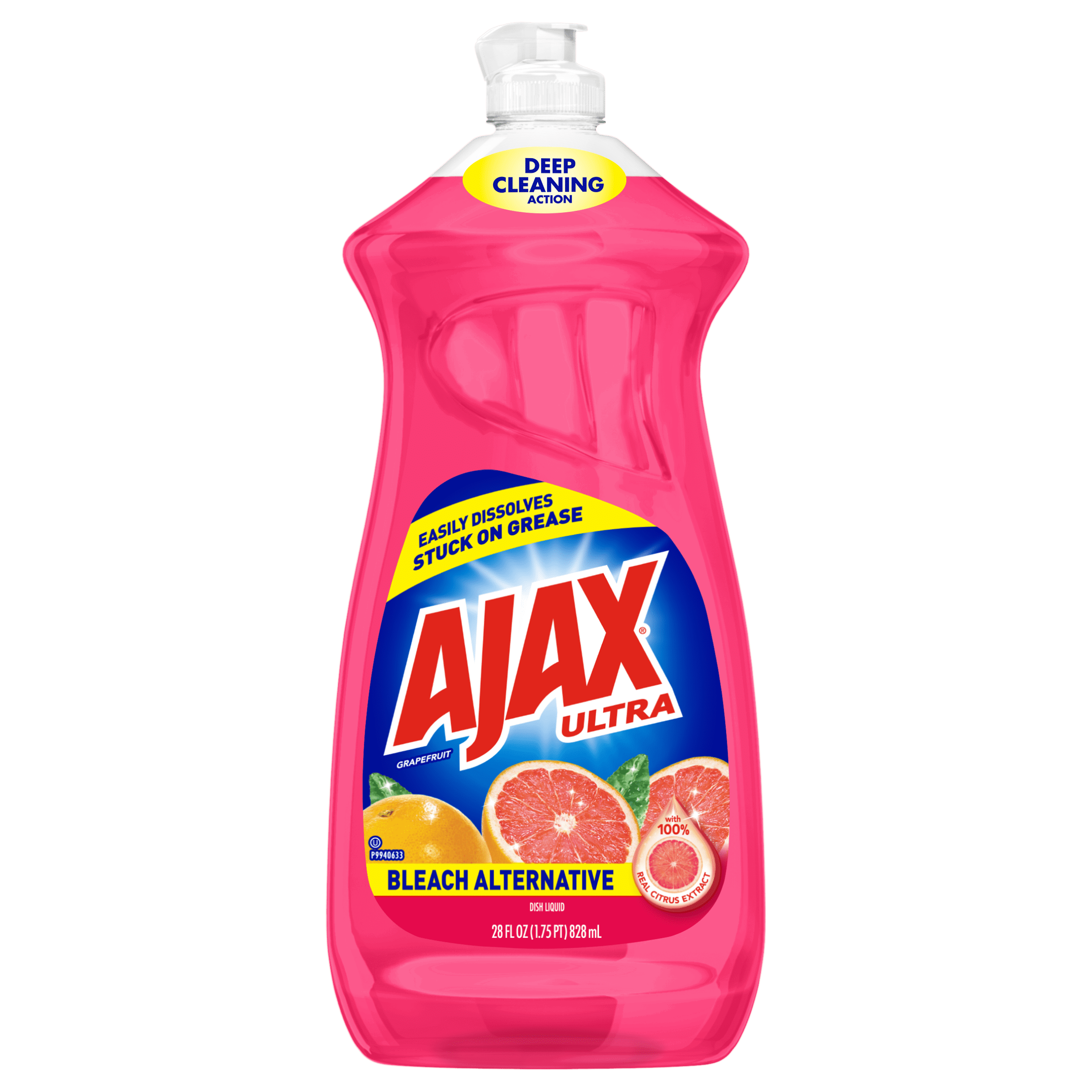 Ajax Ultra Bleach Alternative Liquid Dish Soap, Grapefruit 28 fluid