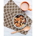 thumbnail image 3 of Brown Moroccon Kitchen Dish Towels for Drying Dishes Set of 4, Retro Country Minimalist Abstract Motifs Waffle Weave Microfiber Terry Hand Tea Bathroom Towels Quick Dry & Absorbent Towel 12x12, 3 of 7