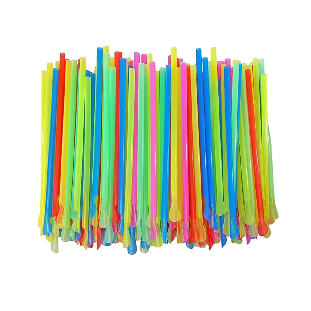 Jumbo Bubble/Boba Straws 50 pack lot Individually Wrapped Striped 4 Multi-Color 