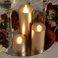 thumbnail image 6 of Efavormart 6" Rose Gold Dripless Unscented Pillar Candle - Long Burn Time, 6 of 7