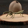 thumbnail image 2 of Figura creativa de mantis de latón, estatua de mantis para mesa, decoración de escritorio para el hogar., 2 of 7