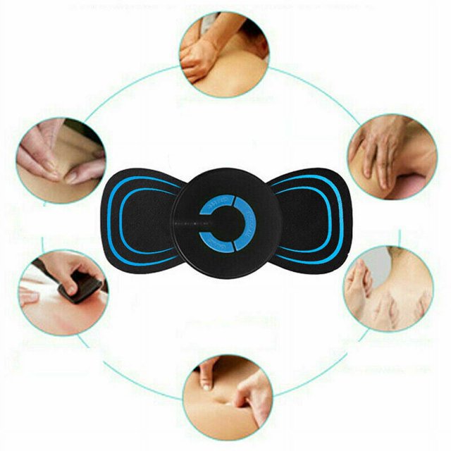 Mini masajeador eléctrico portátil para cuello, masajeador de fisioterapia para espalda y hombros, esterilla vibratoria (versión recargable) Sincero Electrónica