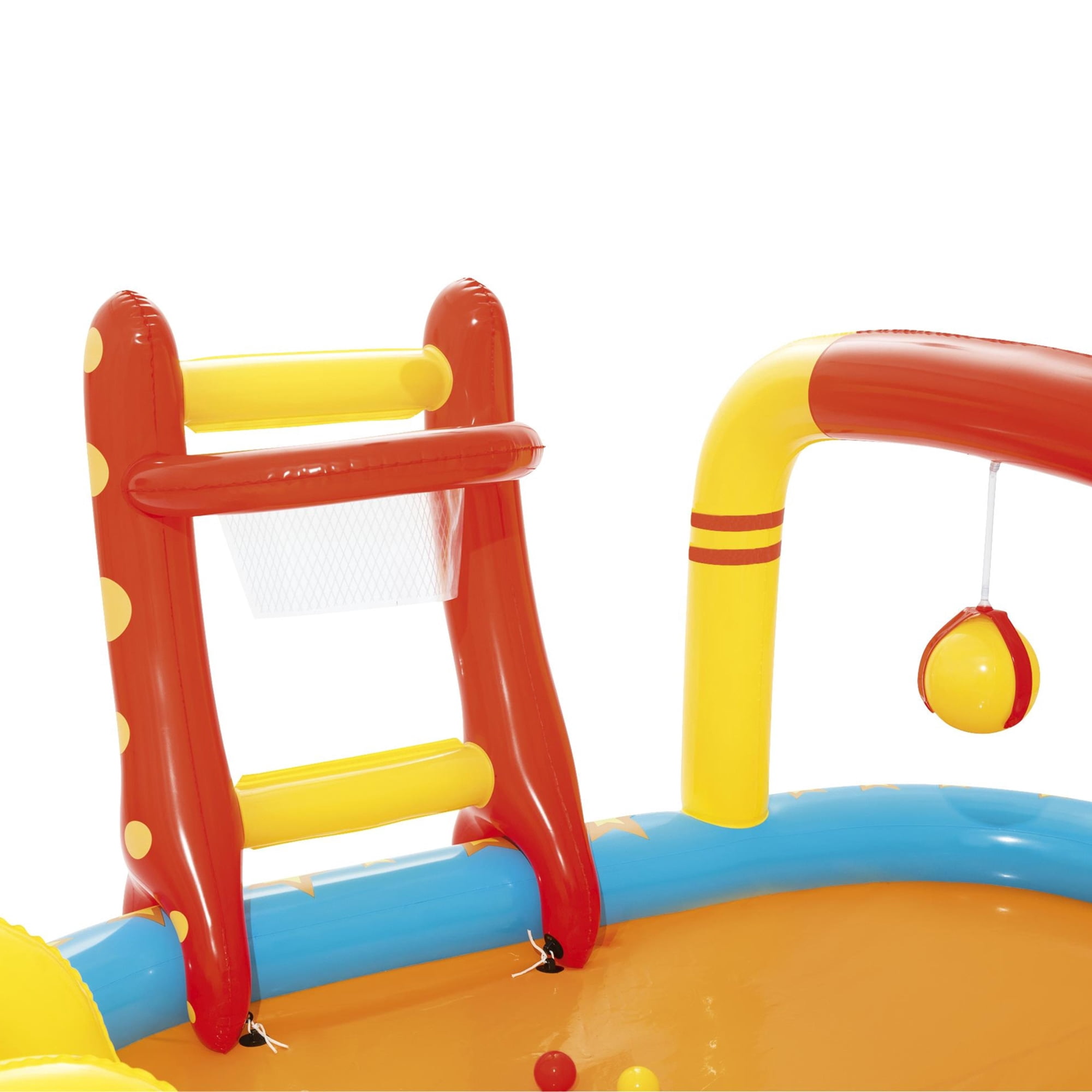 Bestway: H2OGO! Lil' Champ Play Center - Inflatable Sports Activity & Mini Waterpark, Sprayer-Slide-Kiddie Pool, Bowling-Basketball-Ring Toss, Kids 3+