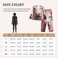 thumbnail image 4 of Lsque Flower White Cow Pattern Long Sleeve Pajama Set for Women - Soft 2-Piece Sleepwear and Loungewear Set with Pockets, Comfy Nightwear-Medium, 4 of 7