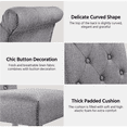 thumbnail image 6 of Topeakmart Alden Design 6 Pieces Padded Parsons Fabric Upholstered Dining Chairs, Light Gray, 6 of 8