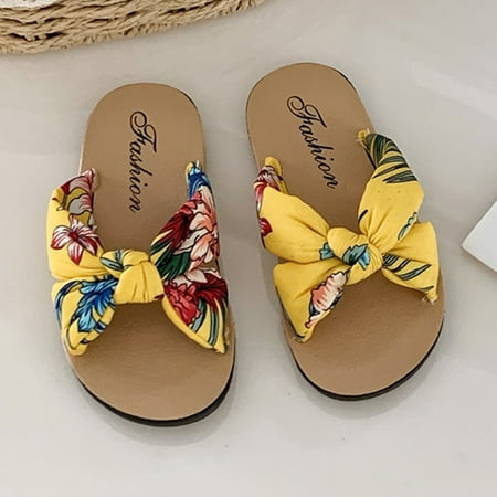 

nsendm Children Slippers Fashion Soft Sponge Comfortable Soft Casual Indoor And Outdoor Printed Bubble Guppies Slippers Kids Yellow 5.5 Years