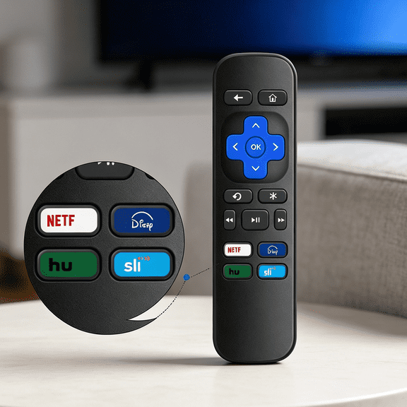 Replacement Remote Control for Roku Express & Premiere, Fits Roku 1 2 3 4 HD LT XS XD Box Players, Not for Roku Stick or Roku TV
