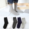 thumbnail image 2 of Yuanlong Mens Sports Crew Socks Solid Color Cotton Breathable Comfort Socks Minimal Running Workout Casual Daily Socks, 2 of 2