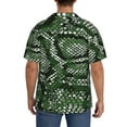 thumbnail image 5 of Sigee Green Snakeskin Print Men's Shirts Casual Button Down Short Sleeve Summer Beach Shirt Hawaiian Vacation Shirts Tee Shirt-X-Large, 5 of 7