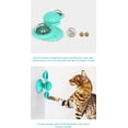 thumbnail image 3 of Interactive Cat Toy Rotating Windmill Teasing Scratching Tickling Hairbrush, Chew Toy with Twinkle Ball Catnip, 3 of 6