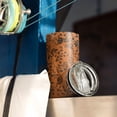 thumbnail image 3 of 20oz Insulated Tumbler, Travel Coffee Tumbler with Lid, Cup Holder Friendly Travel Coffee Mug, Stainless Steel Thermos, 20 Oz Tumbler, Reusable Insulated Coffee Mug with Lid ( Halloween Pumpkin ), 3 of 7