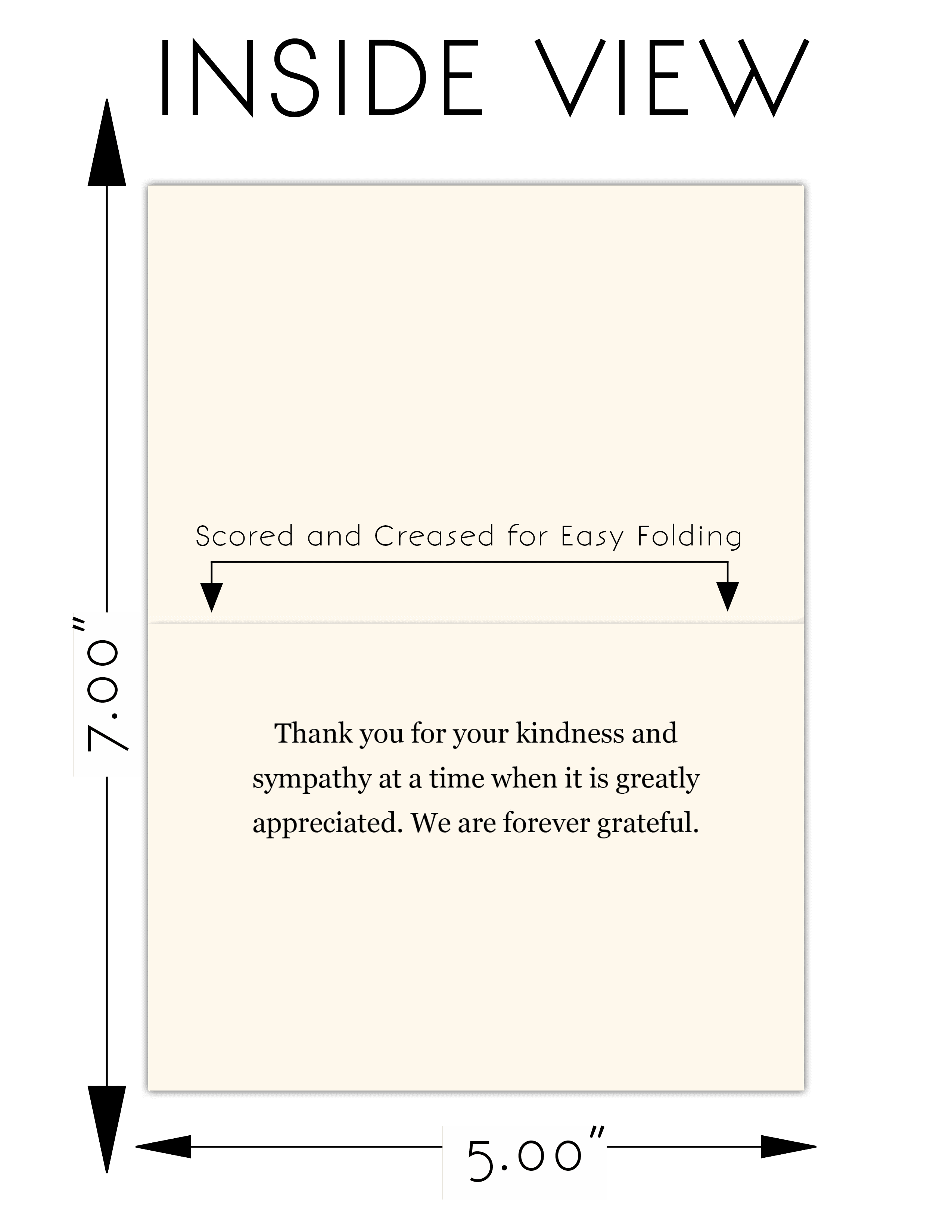 50 Lily Funeral Sympathy Bereavement Thank You Cards With Envelopes - Message Inside