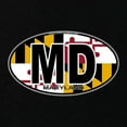 thumbnail image 3 of CafePress - Maryland MD Oval (W/Flag) Kids Dark T Shirt - Dark T-Shirt Kids XS-XL, 3 of 4