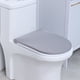 thumbnail image 2 of Funda de tapa de inodoro elástica y lavable, para todo tipo de asientos de inodoro, tela de poliéster suave y elástica, resistente a las manchas., 2 of 6