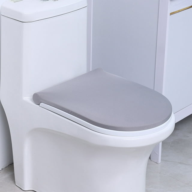 Cagogo under $5 Toilet Lid Cover, Toilet Lid Cover Stretch, Washable Soft Toilet Seat Cover, Elastic Toilet Protector Cover, Fits All Toilet Lid Covers